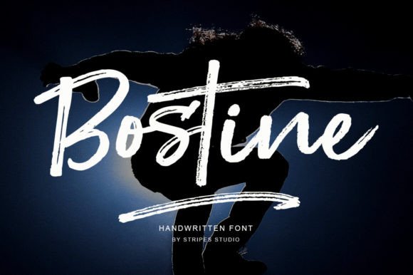Bostine Font: A Brush Stroke Script for Creative Campaigns