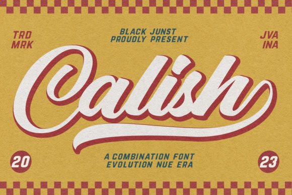 Calish: A Retro Script Font for Modern Marketing
