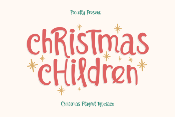 Christmas Children: A Detailed Script Font for Digital Engagement