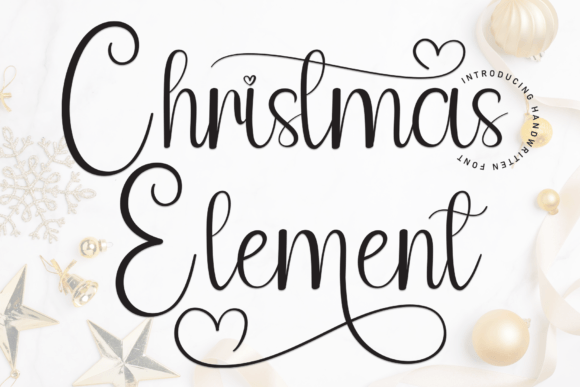 Christmas Element: The Friendly Handwritten Font for Your Crafting Business