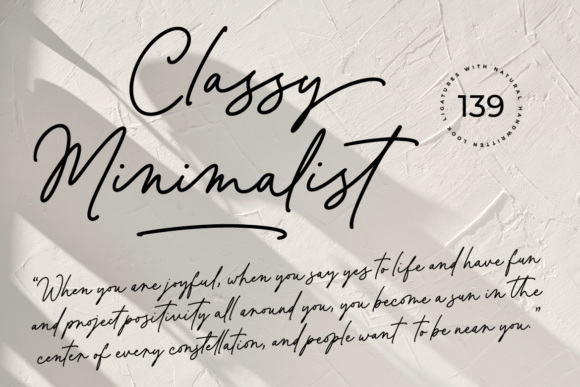 Classy Minimalist: A Font for Editorial Elegance