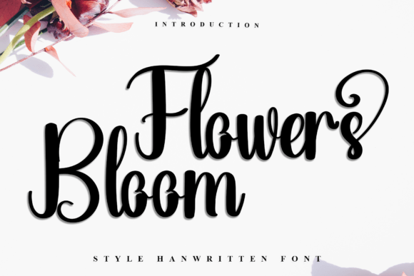Flowers Bloom: A Festive Font for Campaign Cheer