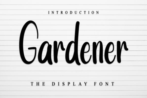 Gardener Font: A Handwritten Tool for Natural Branding