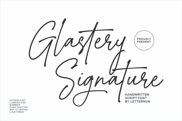 Glastery: A Script Font Designed for Digital Visibility