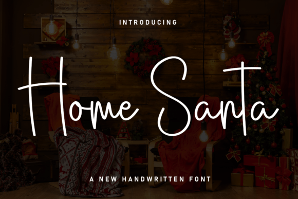 Home Santa: A Flowing Font for Modern Digital Branding