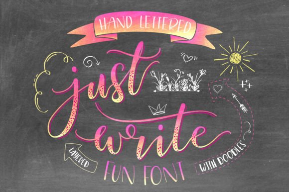 Just Write: A Hand-Lettering Font for Editorial Clarity