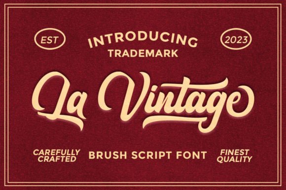La Vintage: An Editorial Script Font for Authentic Expression