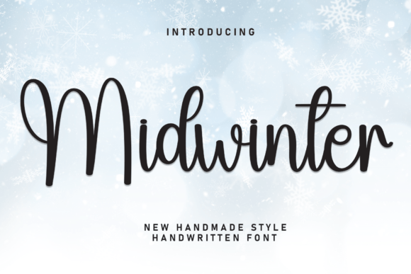 Midwinter Font: A Handwritten Touch for Campaigns That Need to Sparkle