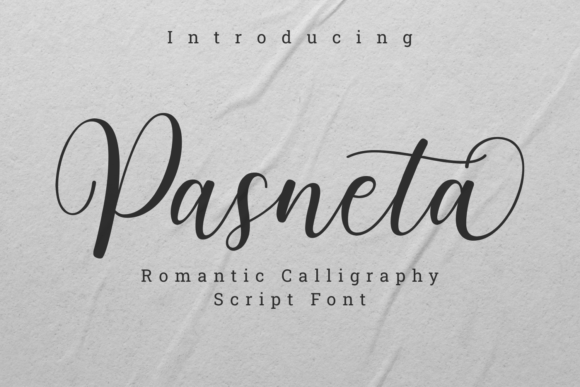 Pasneta: The Elegant Script Font for Digital Branding