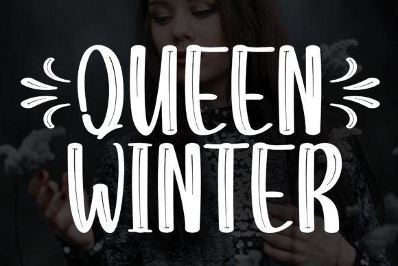 Queen Winter Font: A Handwritten Charm for Your Brand Identity