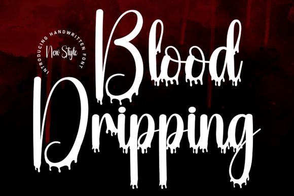 Testing Blood Dripping as a Branding Font for Real Projects