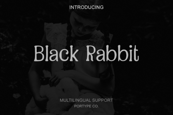 The Beautiful Black Rabbit Font for Crafters and Product Creators