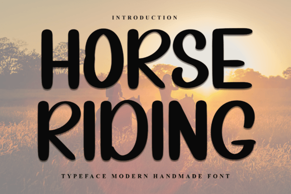 The Horse Riding Typeface: A Festive Font for Editorial Charm