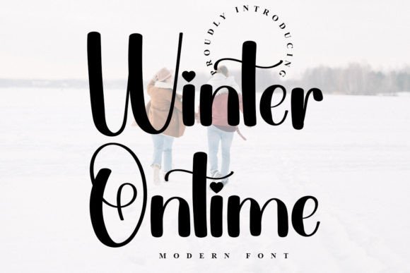 Winter Ontime: A Bold Handwritten Font for Editorial Design
